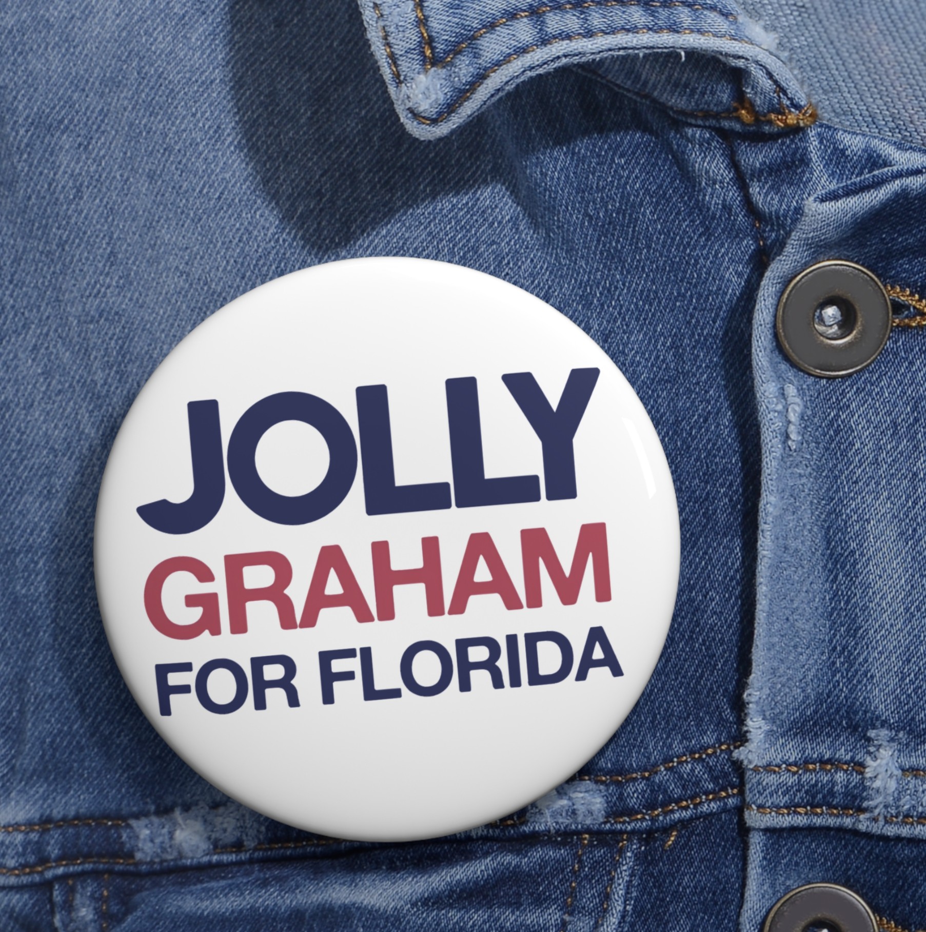 Jolly Graham For Florida Button