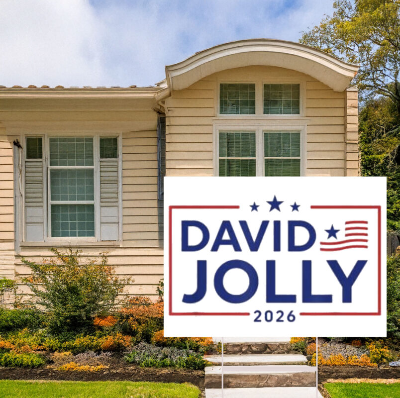 David Jolly 2026 For Governor Yard Sign