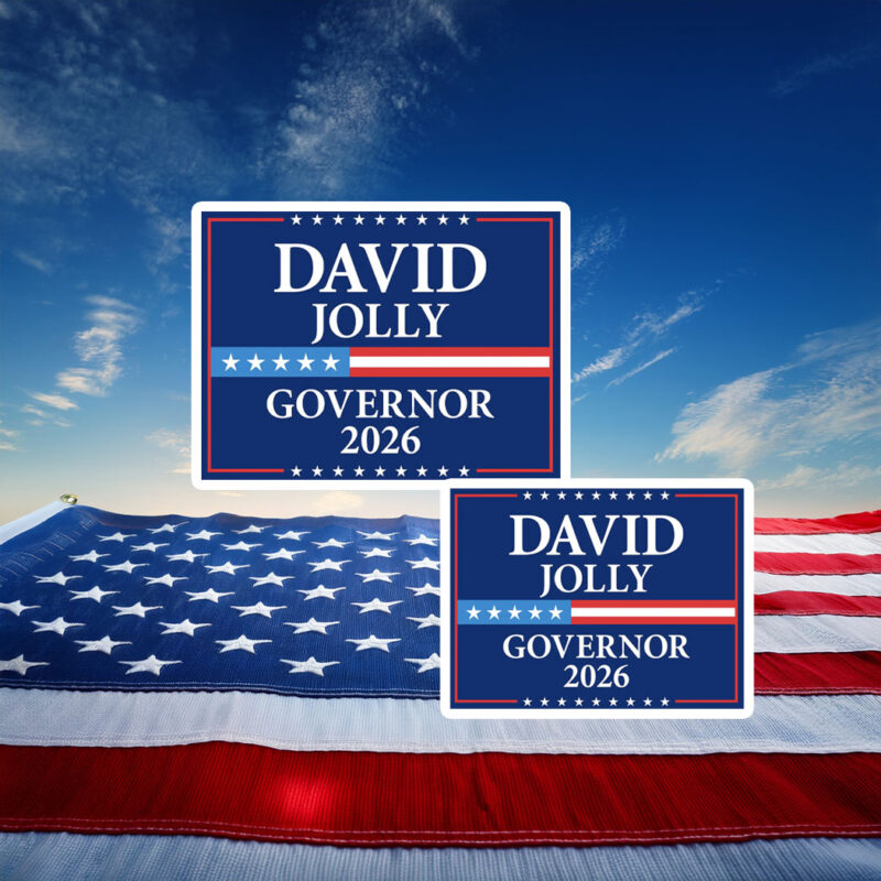 David Jolly 2026 Governor Elections Sticker