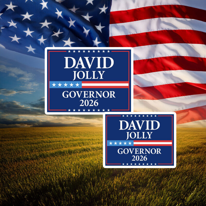 David Jolly 2026 Governor Elections Sticker