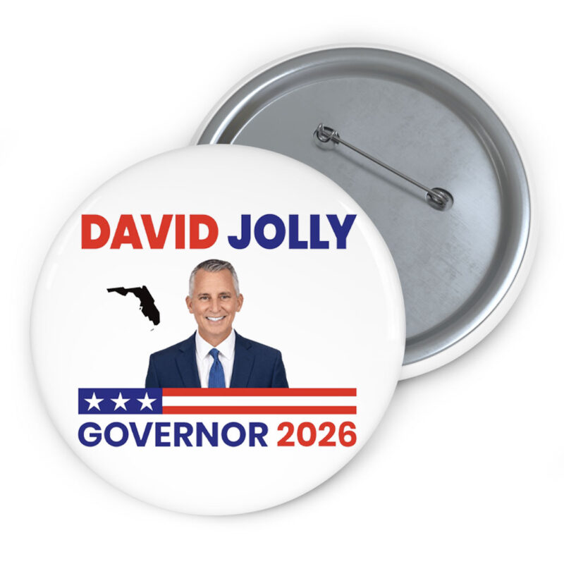 David Jolly For Florida Governor 2026 Elections Button