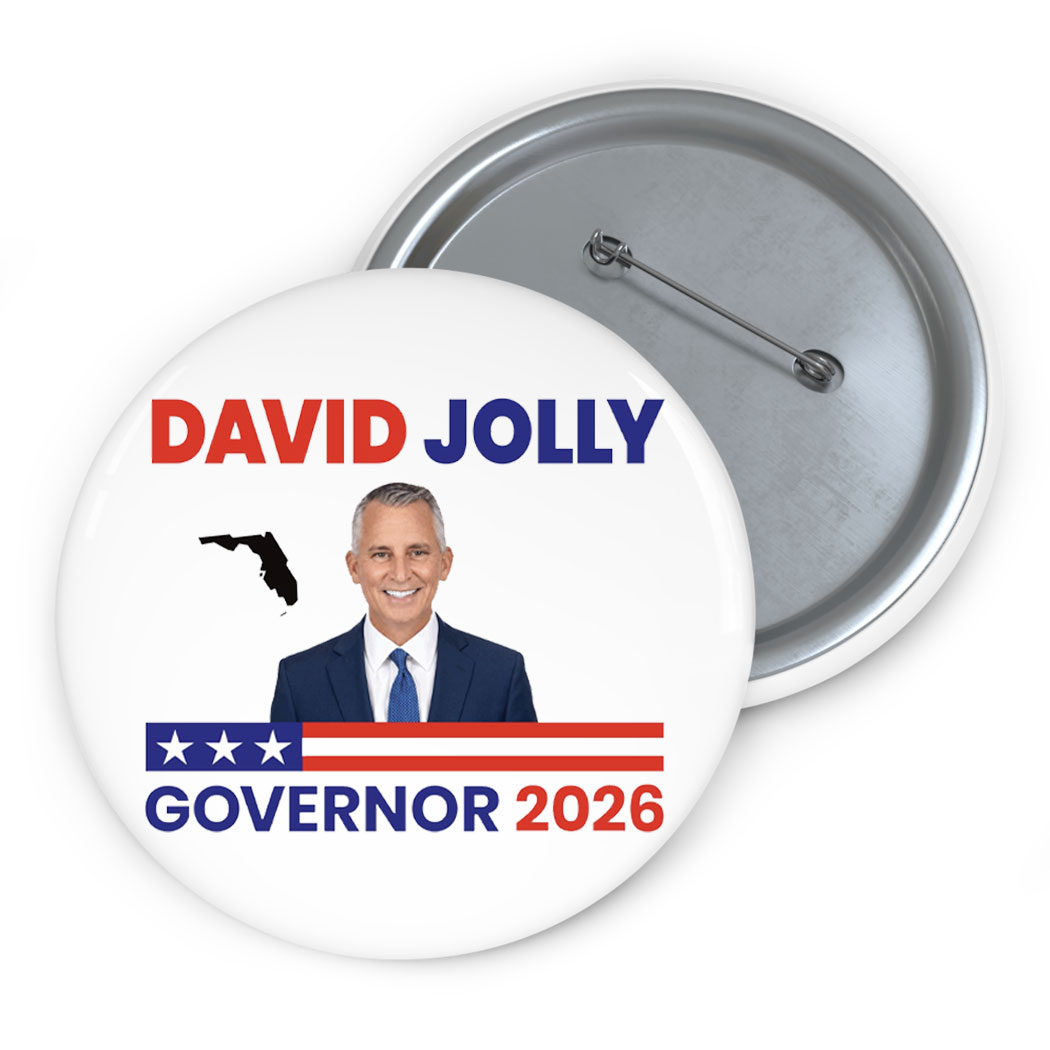 David Jolly For Florida Governor 2026 Elections Button