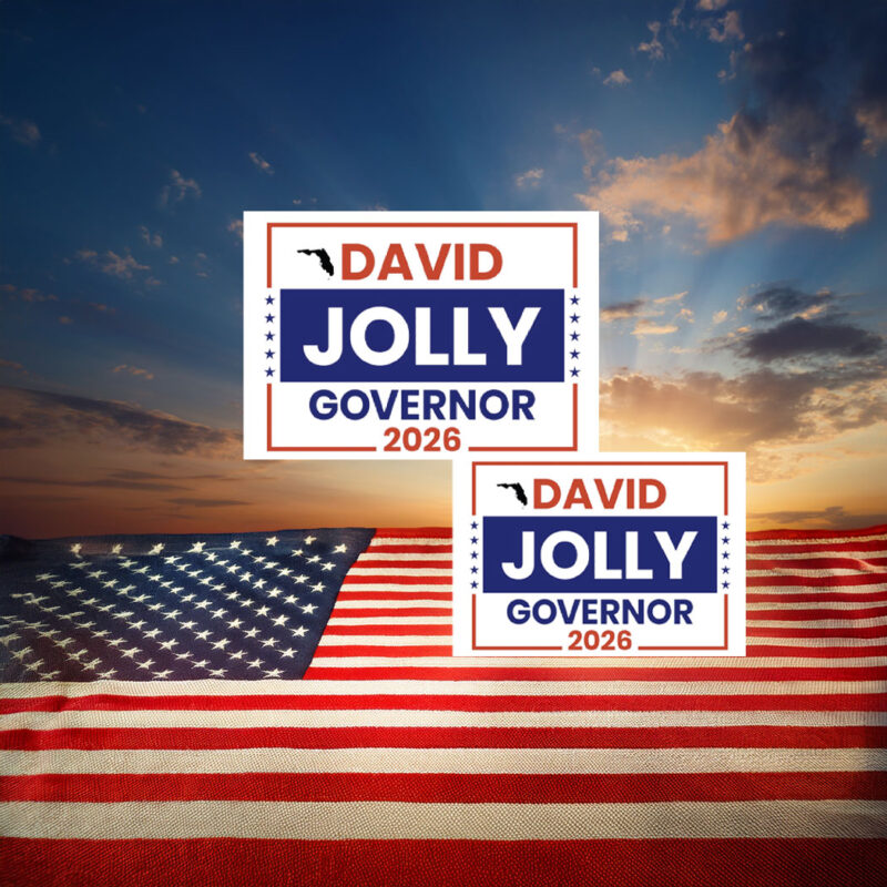 David Jolly For Florida Governor 2026 Sticker