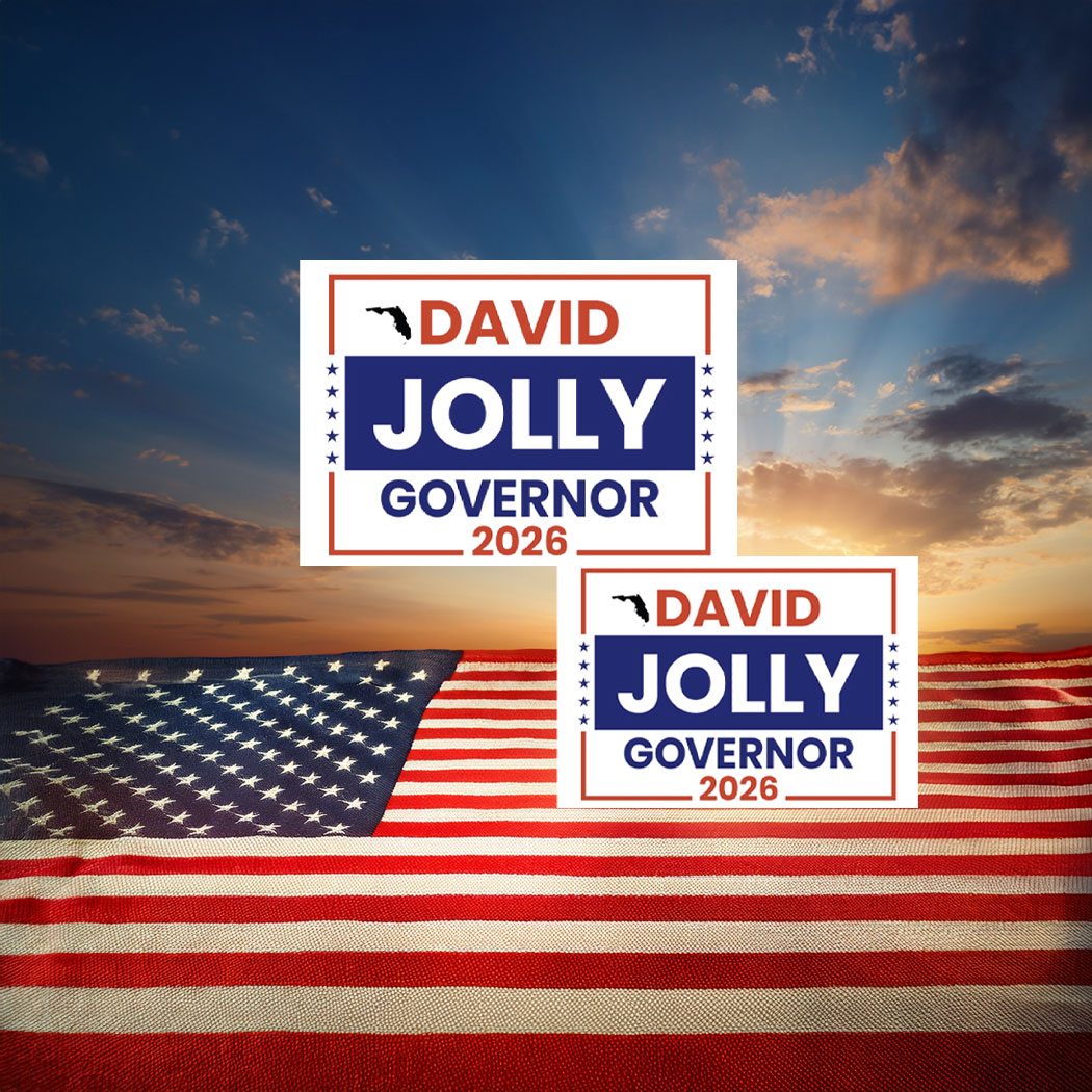 David Jolly For Florida Governor 2026 Sticker
