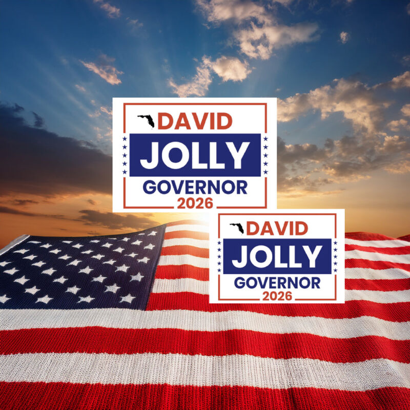 David Jolly For Florida Governor 2026 Sticker
