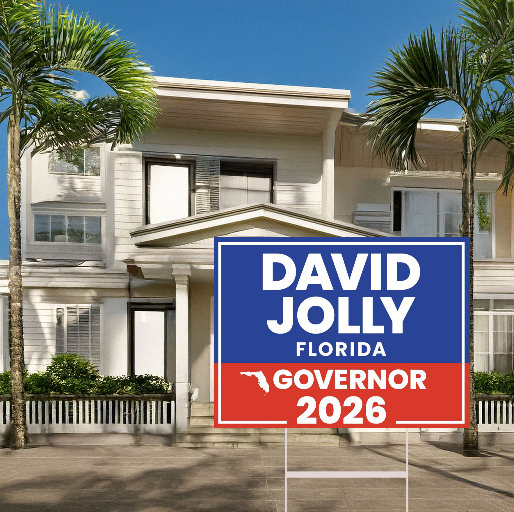 David Jolly For Florida Governor 2026 Yard Sign