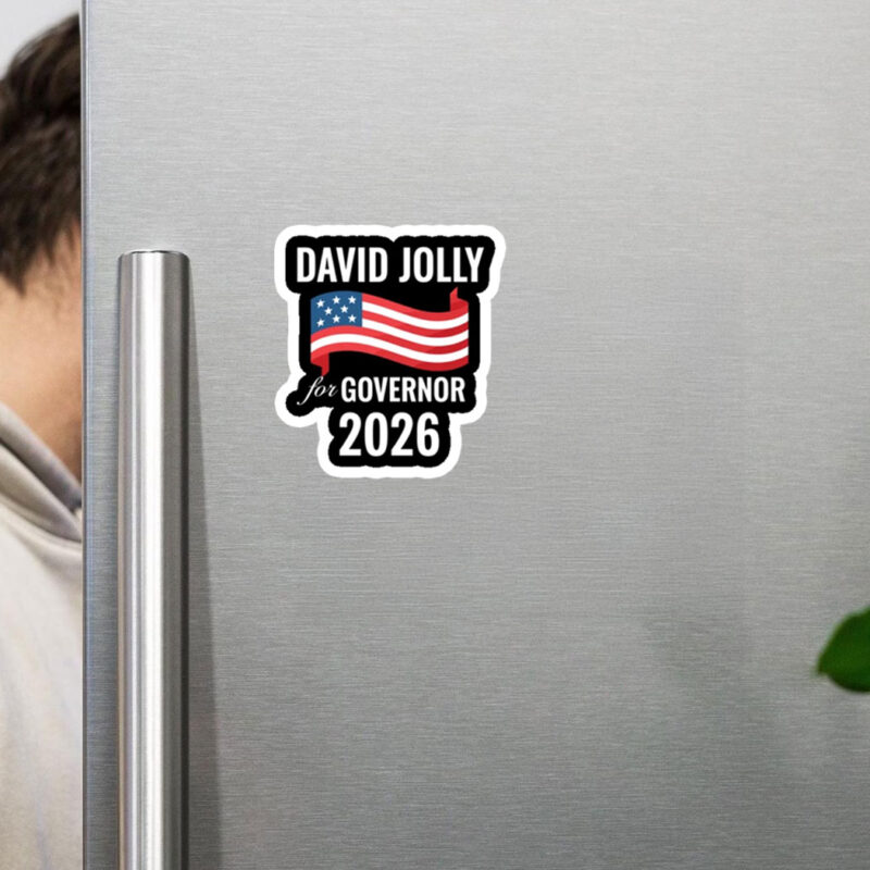 David Jolly For Governor 2026 Election Campaign Sticker