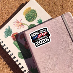 David Jolly For Governor 2026 Election Sticker