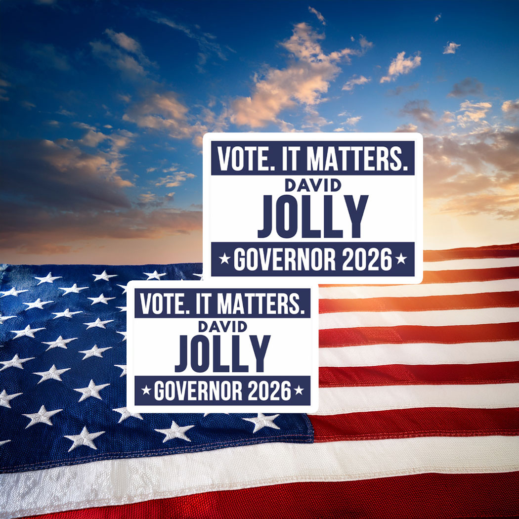 David Jolly For Governor 2026 Sticker