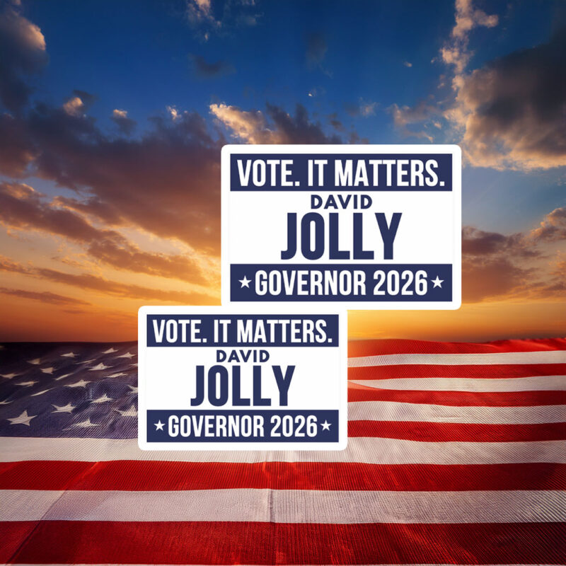 David Jolly For Governor 2026 Sticker