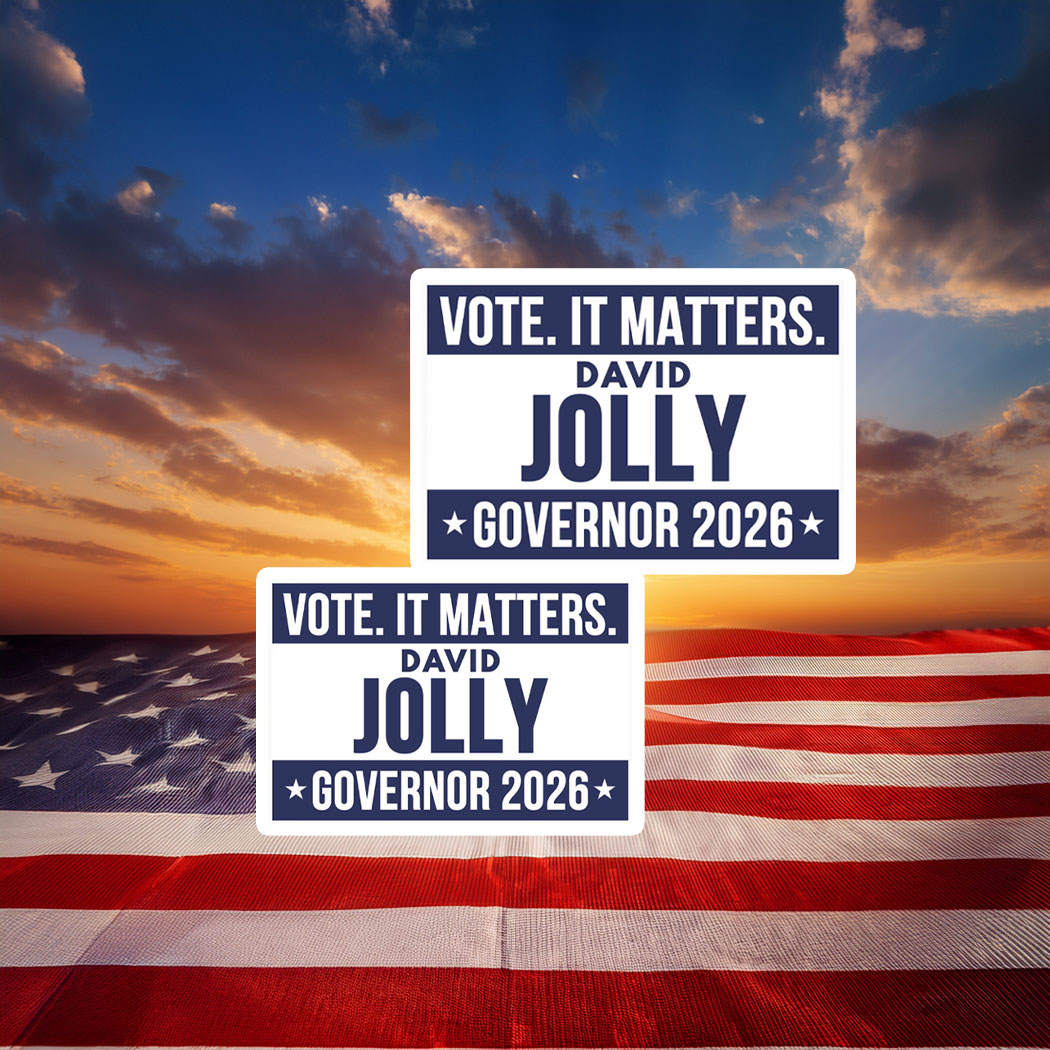David Jolly For Governor 2026 Sticker