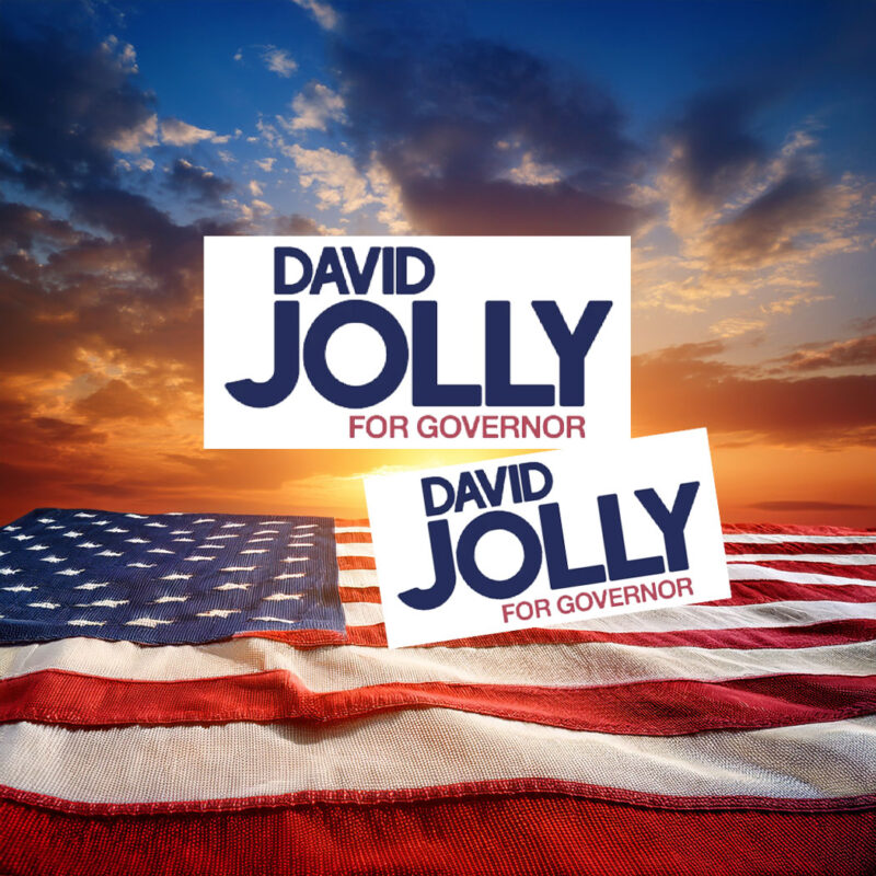 David Jolly For Governor Elections Sticker