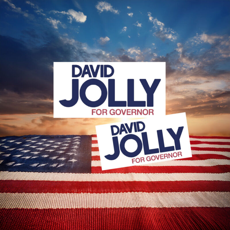David Jolly For Governor Elections Sticker