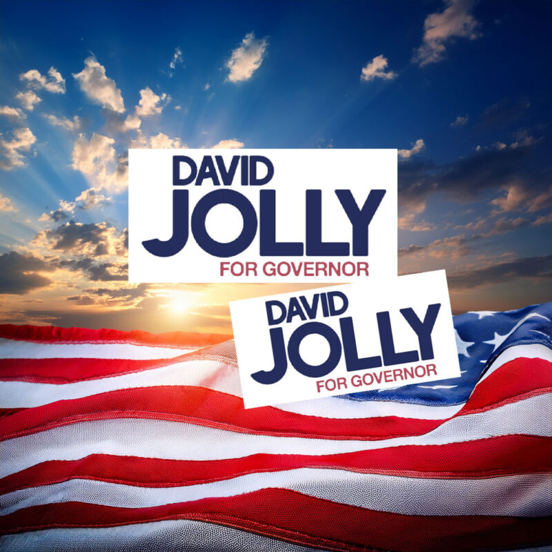 David Jolly For Governor Elections Sticker
