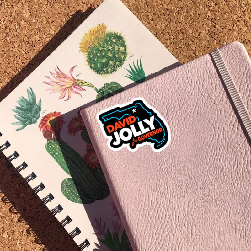 David Jolly For Governor Florida Election Sticker