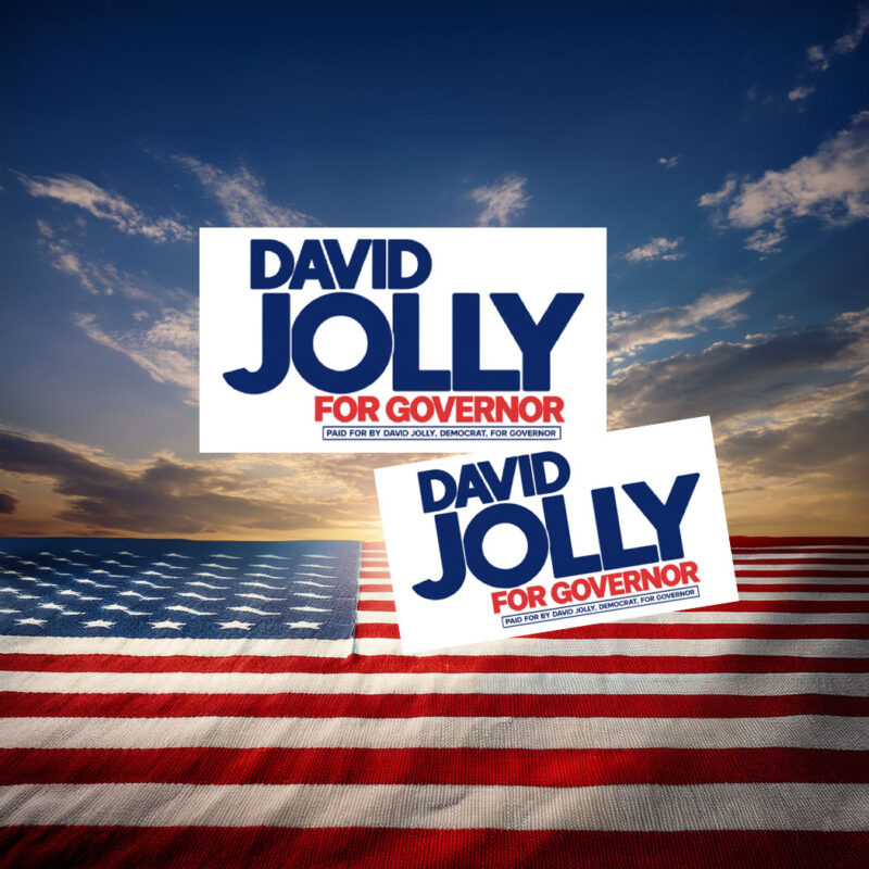 David Jolly For Governor Sticker