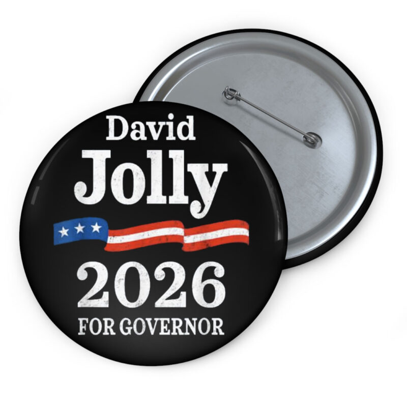 David Jolly for Florida Governor 2026 Democratic Button