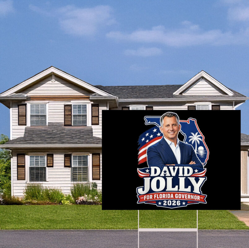 David Jolly for Florida Governor 2026 Election Yard Sign