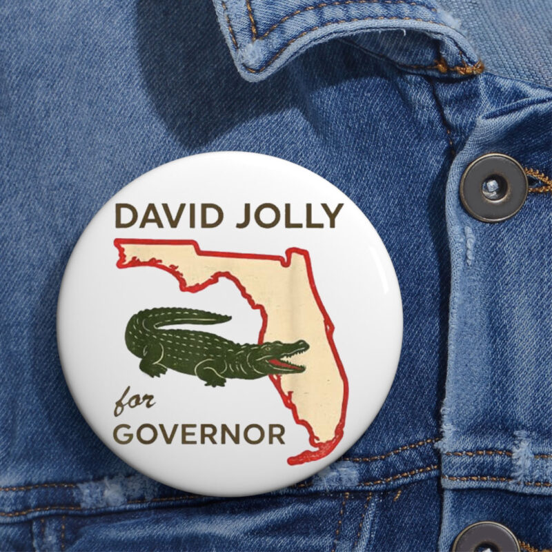 David Jolly for Governor Florida 2026 Button