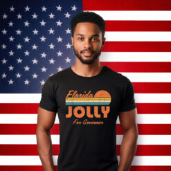 David Jolly for Governor of Florida 2026 Retro Sunset T-Shirt