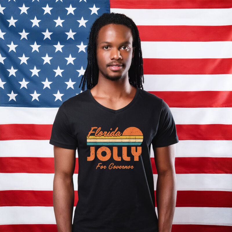 David Jolly for Governor of Florida 2026 Retro Sunset T-Shirt