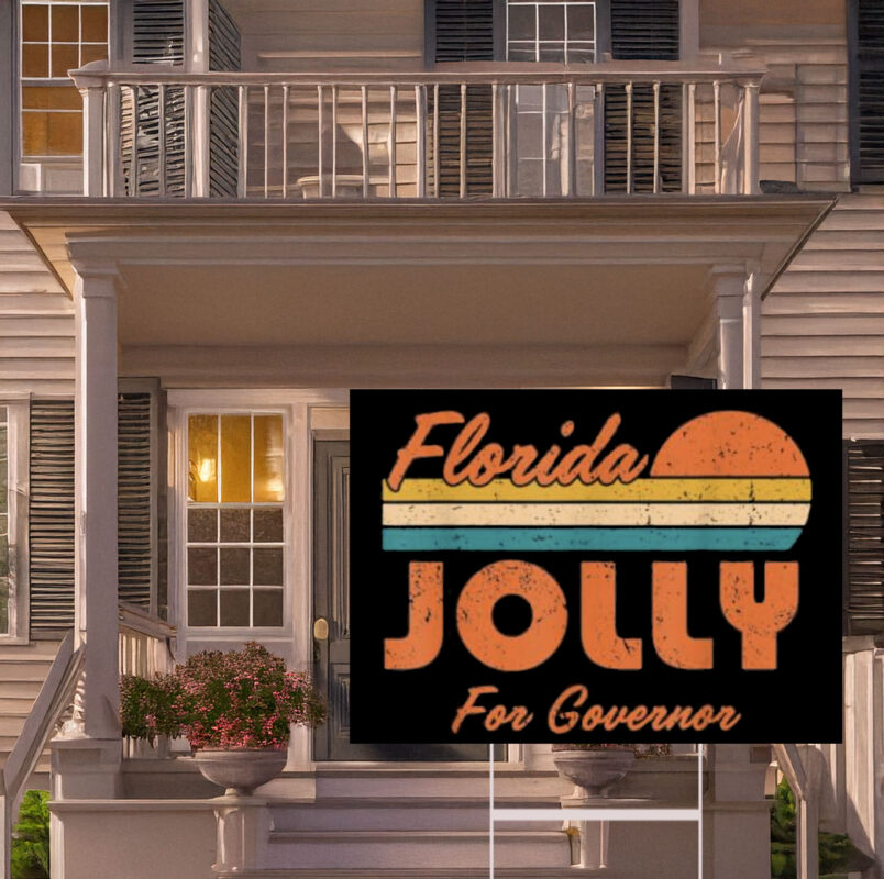 David Jolly for Governor of Florida 2026 Retro Yard Sign