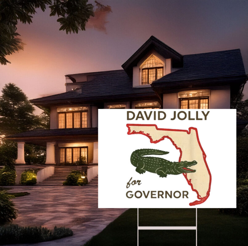 David Jolly for Governor of Florida 2026 Yard Sign