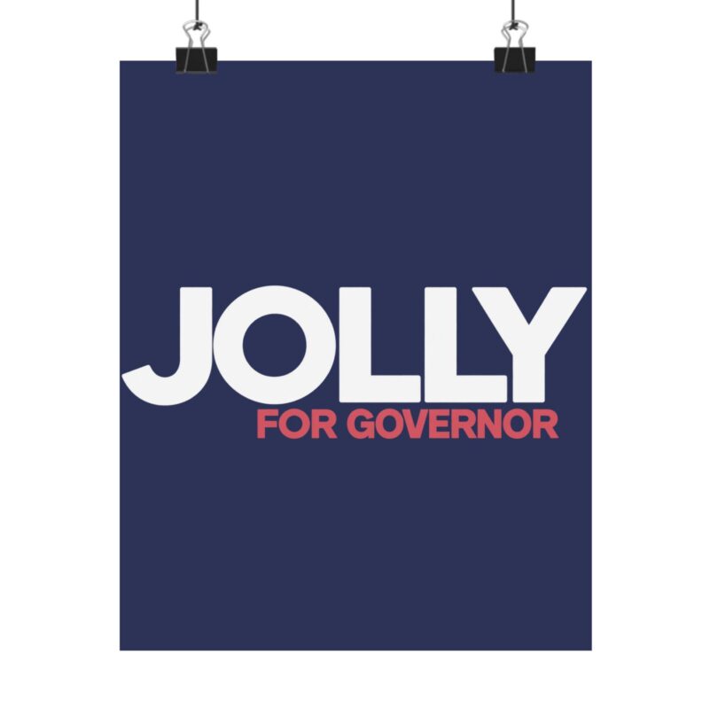 Jolly For Governor 2026 Campaign Poster