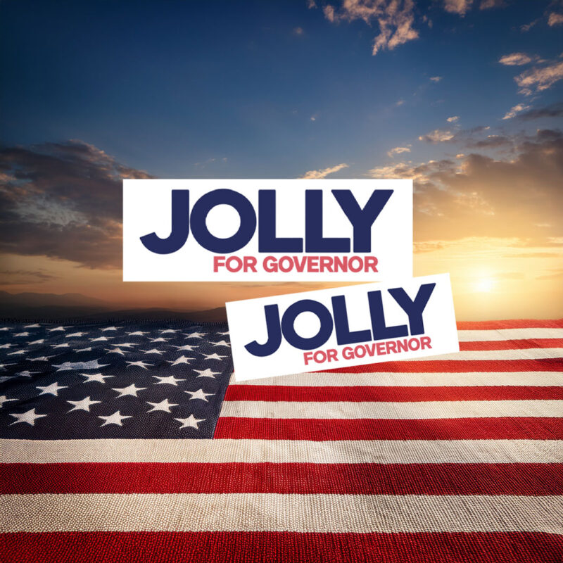 Jolly For Governor 2026 Campaign Sticker