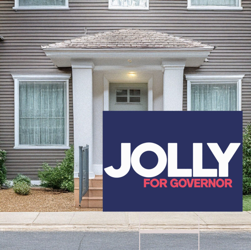 Jolly For Governor 2026 Yard Sign