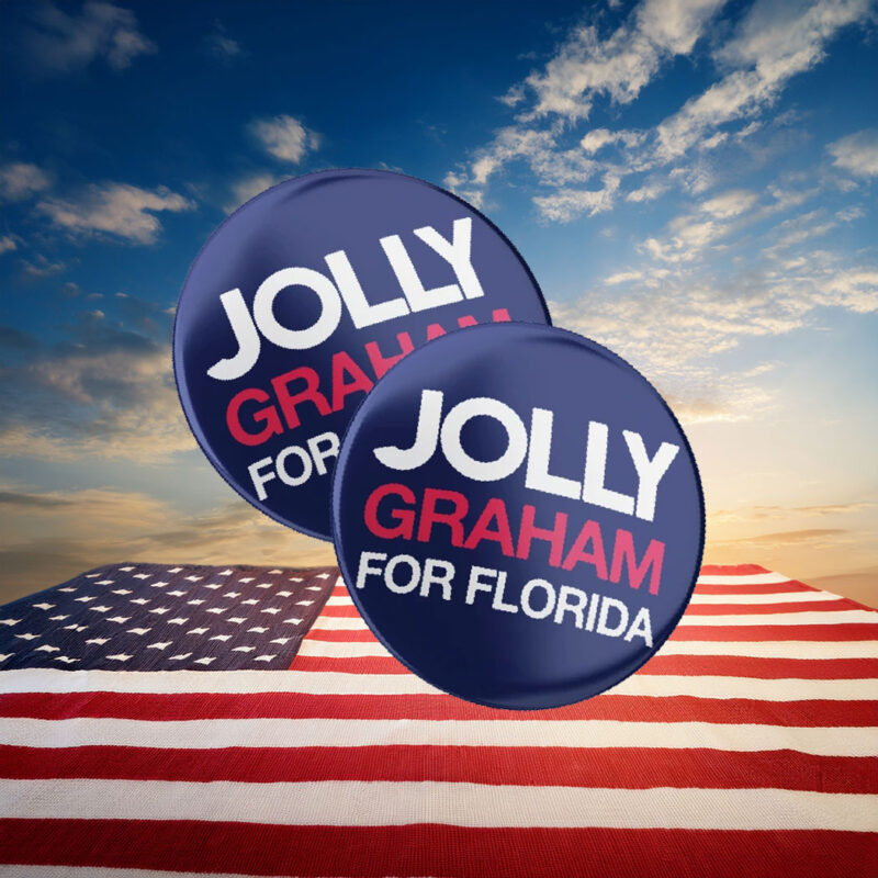Jolly Graham For Florida 2026 Campaign Button