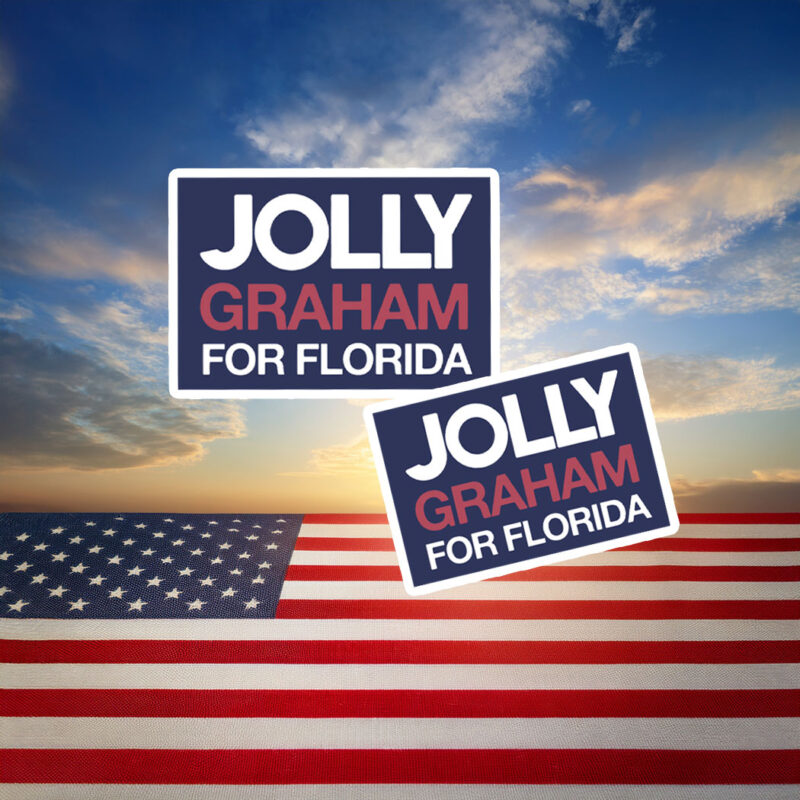 Jolly Graham For Florida 2026 Campaign Sticker