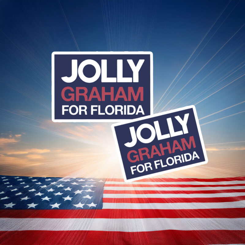 Jolly Graham For Florida 2026 Campaign Sticker