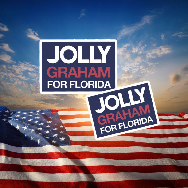 Jolly Graham For Florida 2026 Campaign Sticker