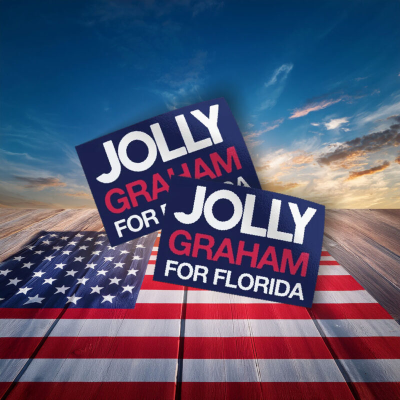 Jolly Graham For Florida 2026 Democrat Sticker