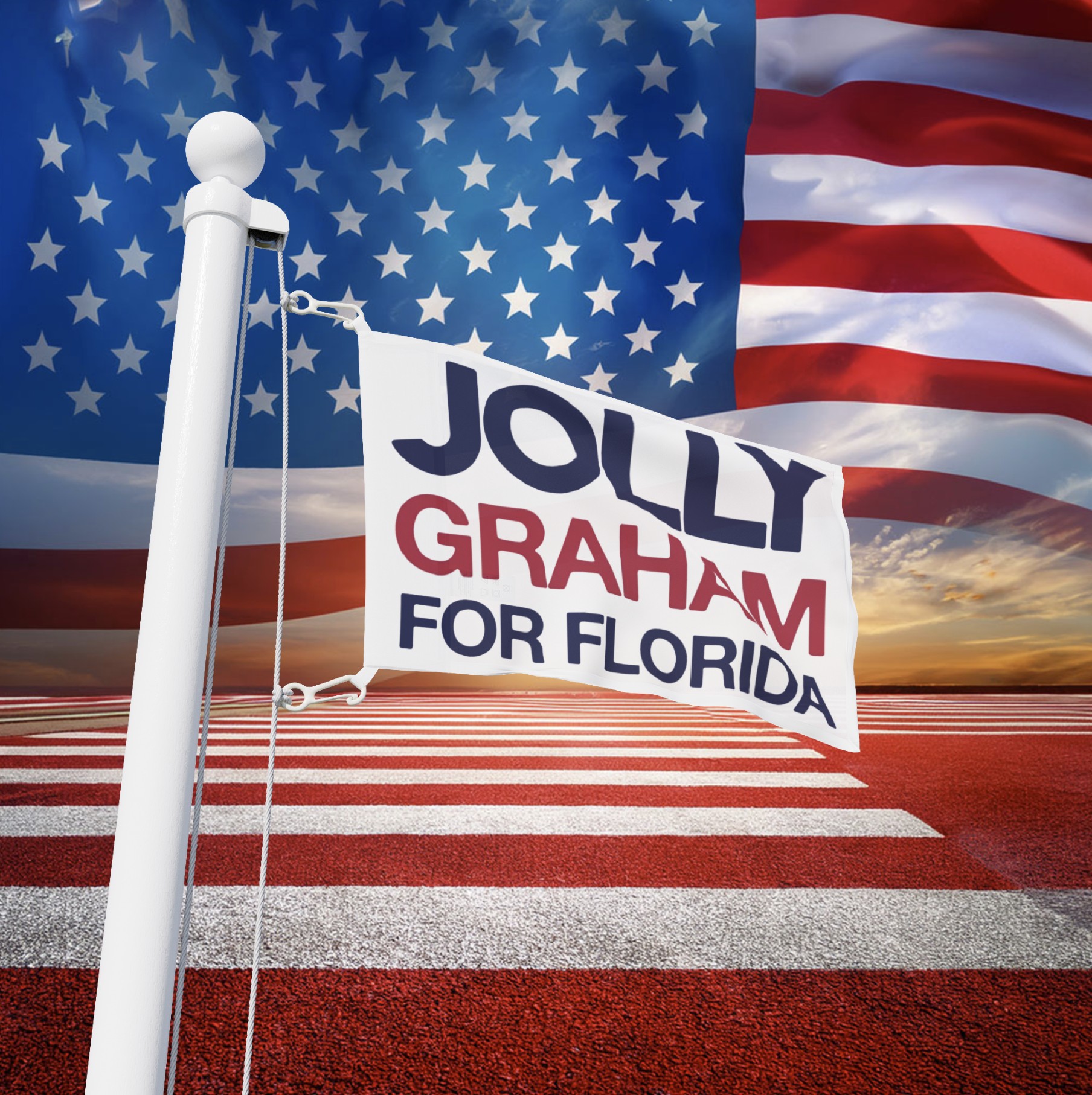 Jolly Graham For Florida 2026 Flags