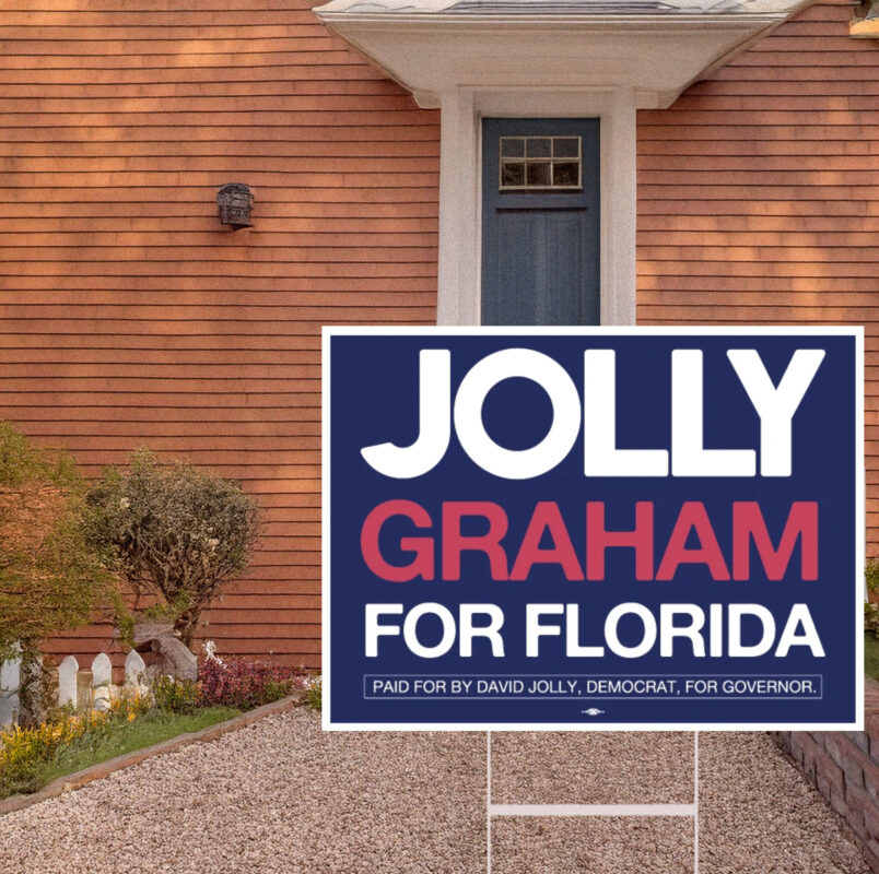 Jolly Graham For Florida Campaign 2026 Yard Sign