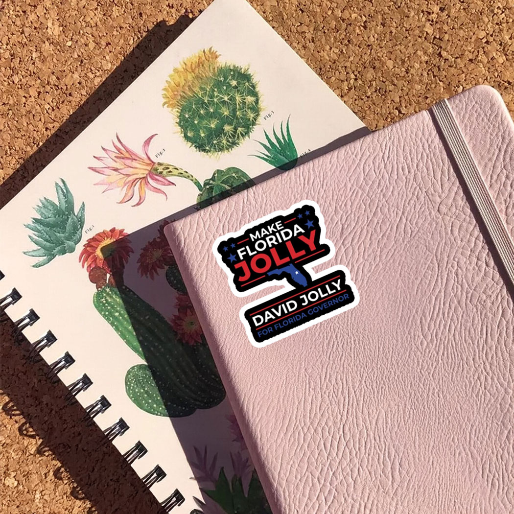 Make Florida Jolly David For Florida Governor Stickers
