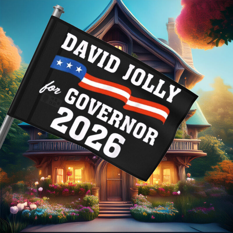 Vintage David Jolly for Governor 2026 Flag