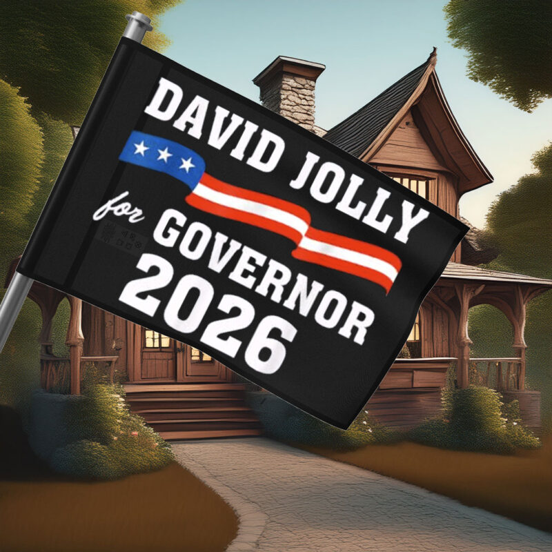 Vintage David Jolly for Governor 2026 Flag
