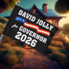 Vintage David Jolly for Governor 2026 Flag