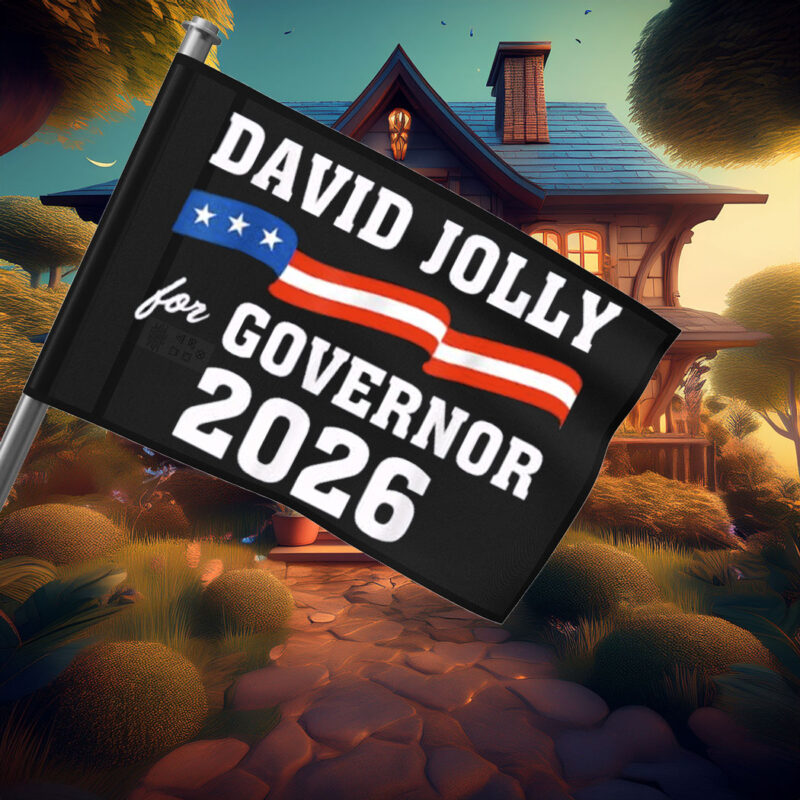 Vintage David Jolly for Governor 2026 Flag