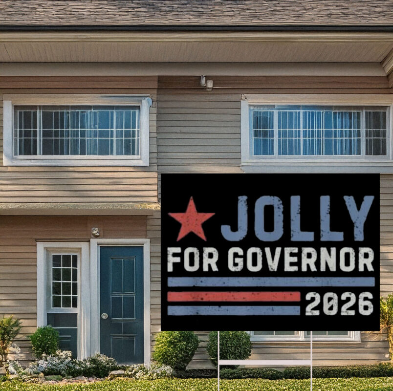 Vintage David Jolly for Governor 2026 Yard Sign