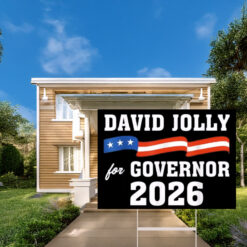 Vintage David Jolly for Governor of Florida 2026 Yard Sign