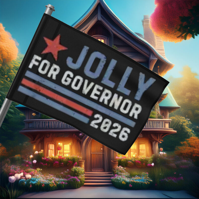 Vintage Jolly for Governor 2026 Flag