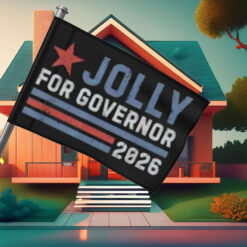 Vintage Jolly for Governor 2026 Flag