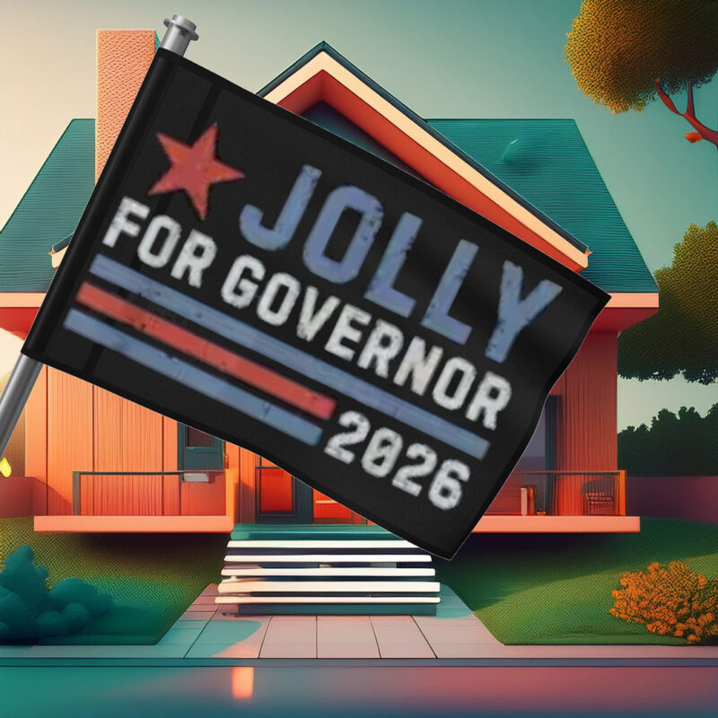 Vintage Jolly for Governor 2026 Flag