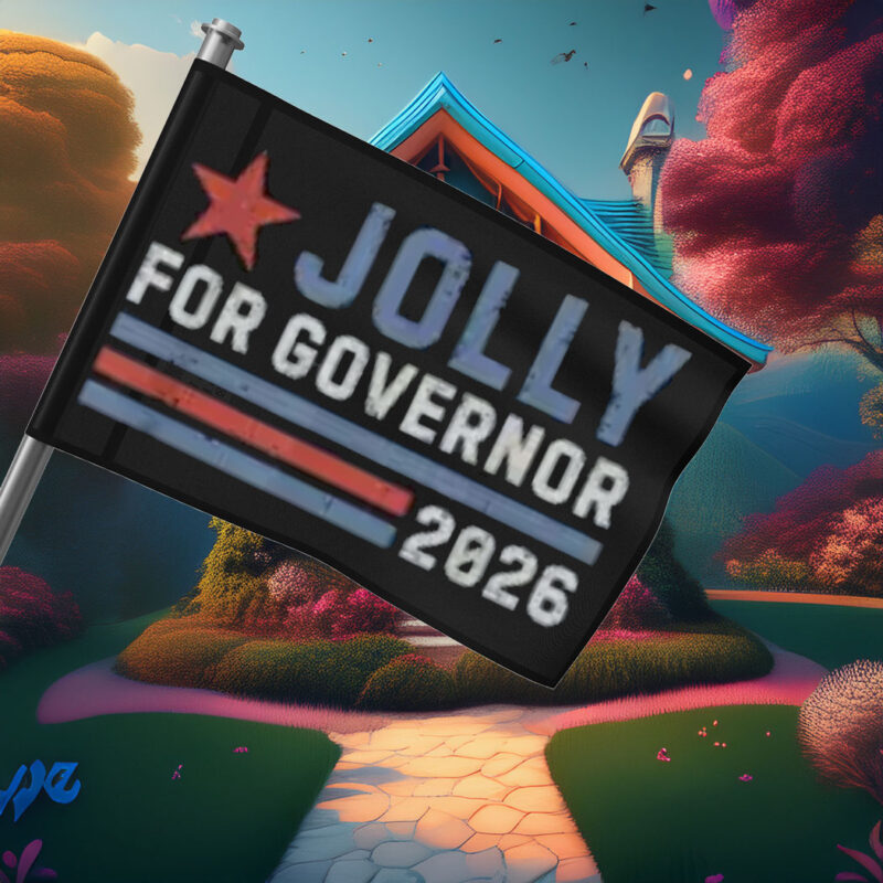 Vintage Jolly for Governor 2026 Flag