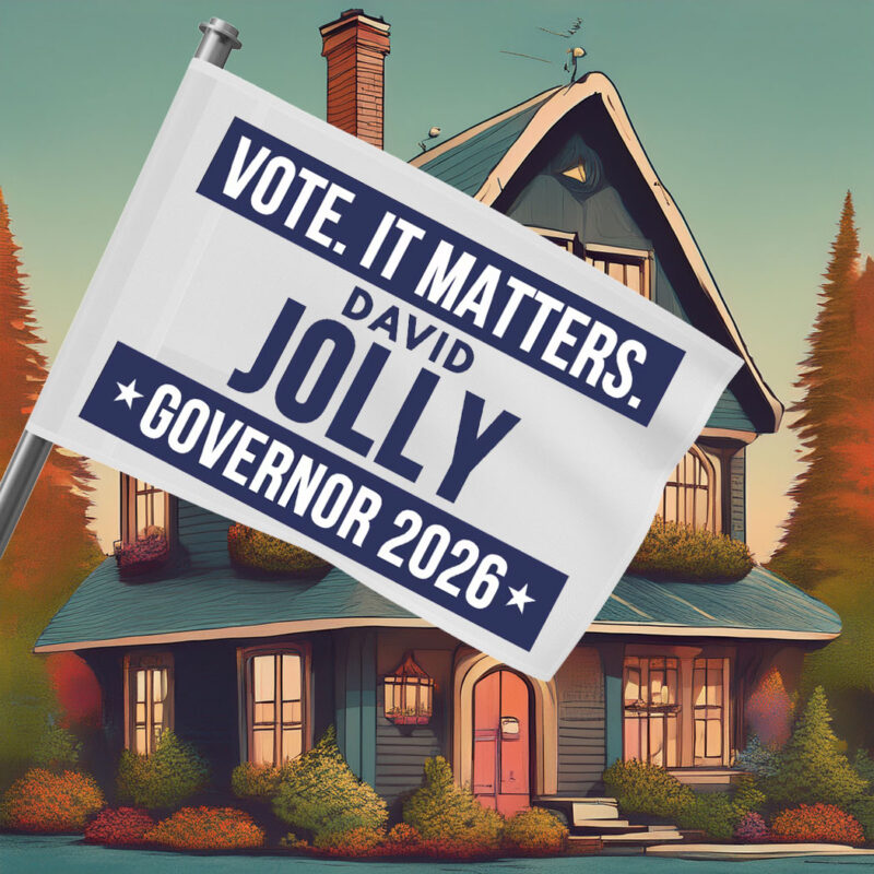 Vote David Jolly For Governor 2026 Flag