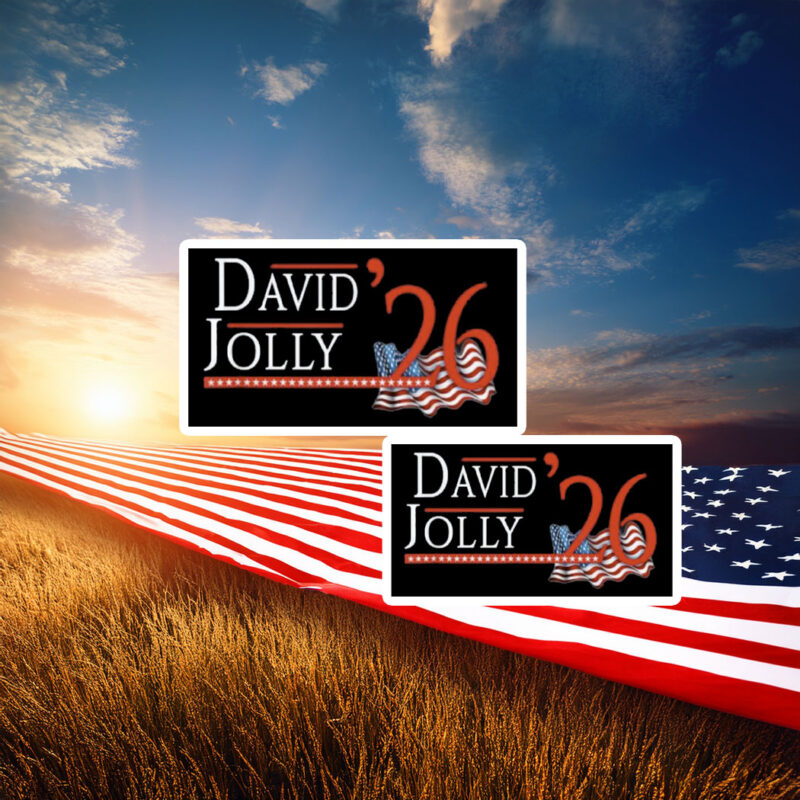 David Jolly For Florida Governor 2026 Democratic Stickers